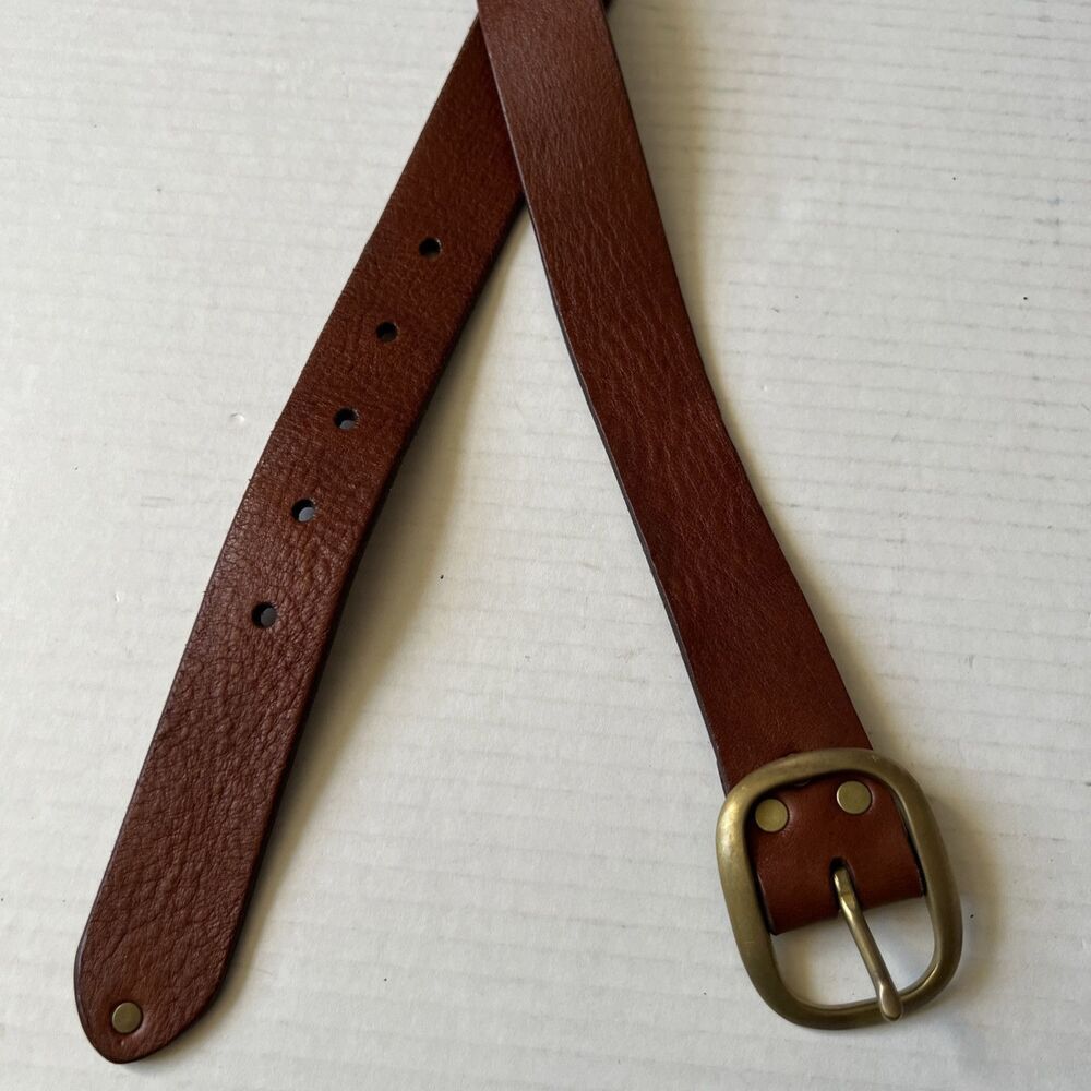 De Palma Size XL Brown Leather Belt Mens VERY GOOD